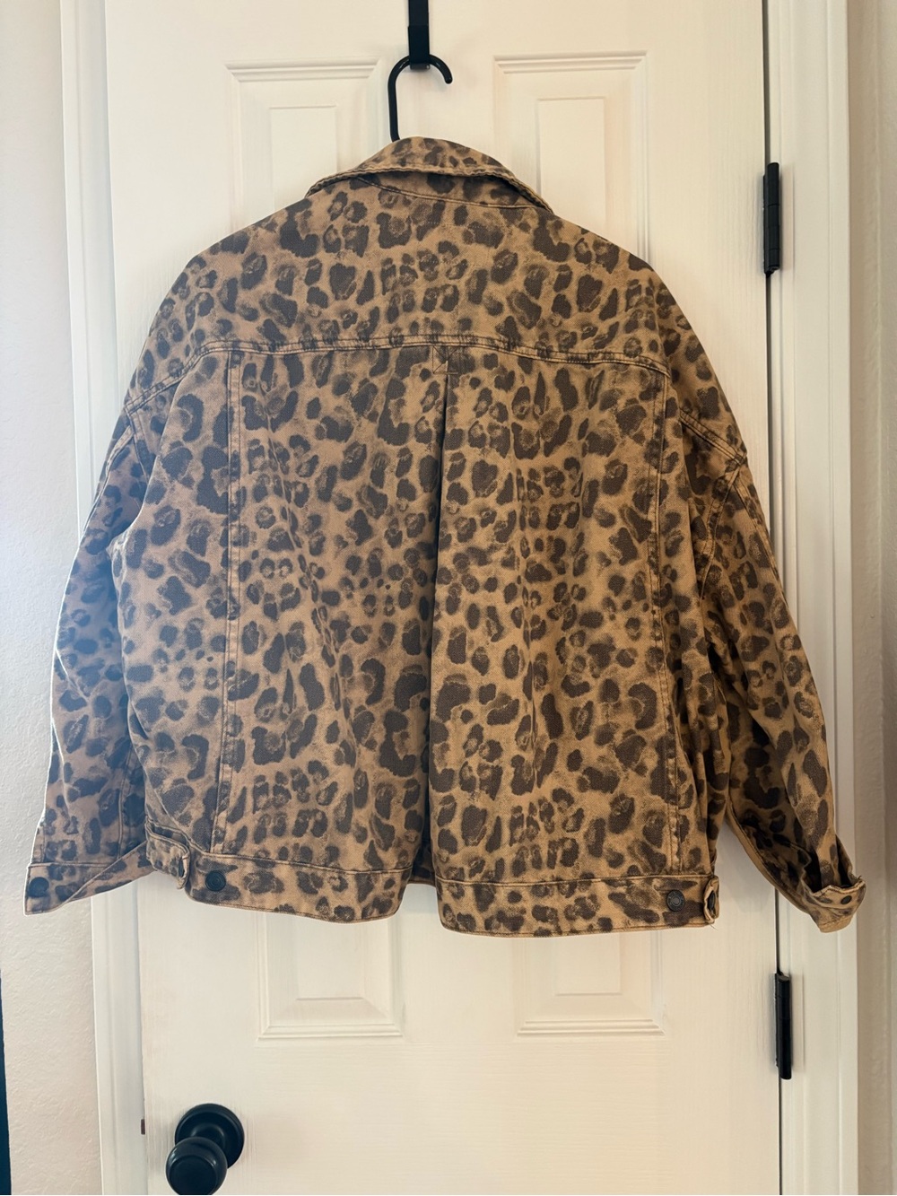We The Free | Opal Swing Printed Denim Jacket - Leopard - Picture 3 of 4